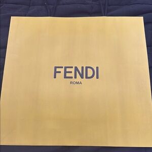 Fendi Gold Luxury Shopping Bag